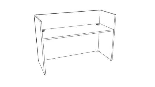 3BRDK-Treo Lumi Bumpout Reception Desk Module