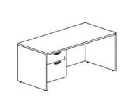 3RF_HX - Treo, Regular Desk w/ Single Hanging Ped (non-handed)