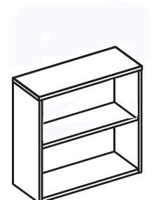 3SBG - Treo, Low Bookcase (Stand-off Optional)