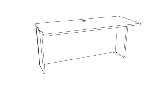 3BRBL-Treo Lumi Bumpout Reception Bridge, Desk Height