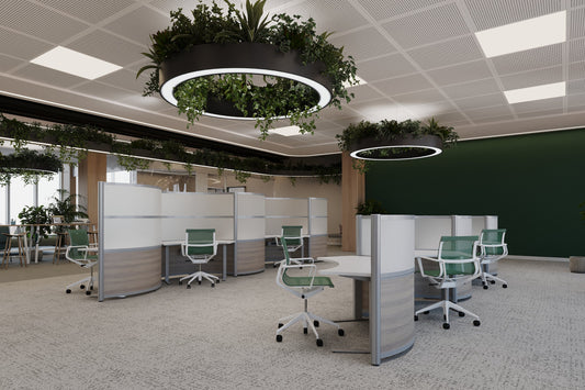 Round wave style workstations